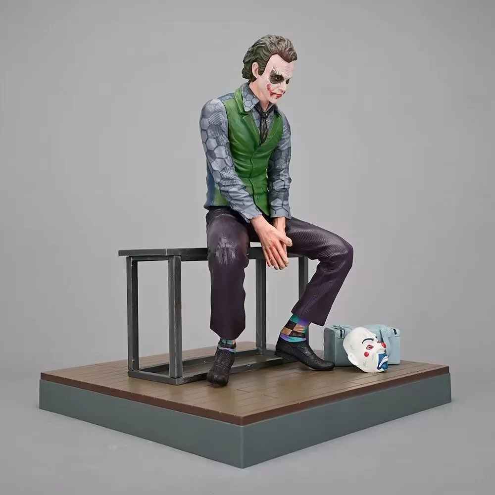 The Joker Collectible Figure | Heath Ledger Dark Knight Movie Statue | DC Comics Premium Collectible | Geekzillaa