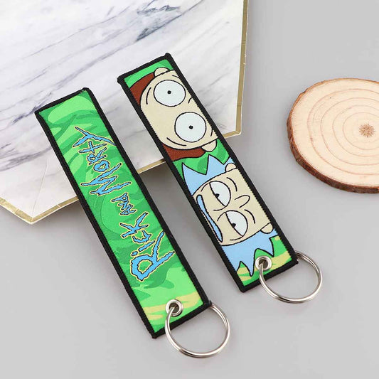 Rick and Morty "Multiverse Portal" Embroidered Keychain
