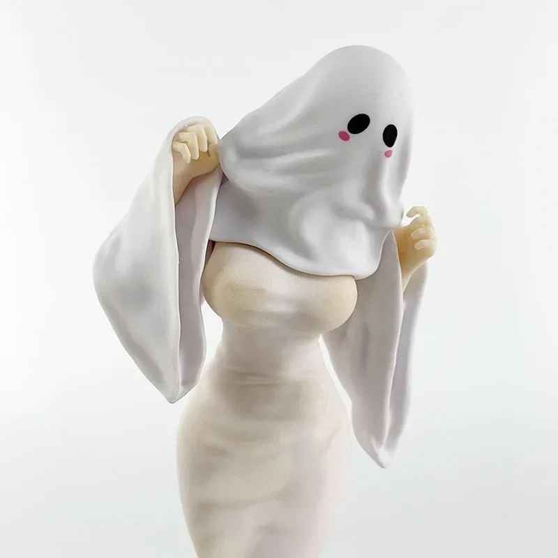 Cute Ghost Girl Figure | Ghost Niang Vinyl Statue 21cm | Original Character Anime Collectible | Geekzillaa