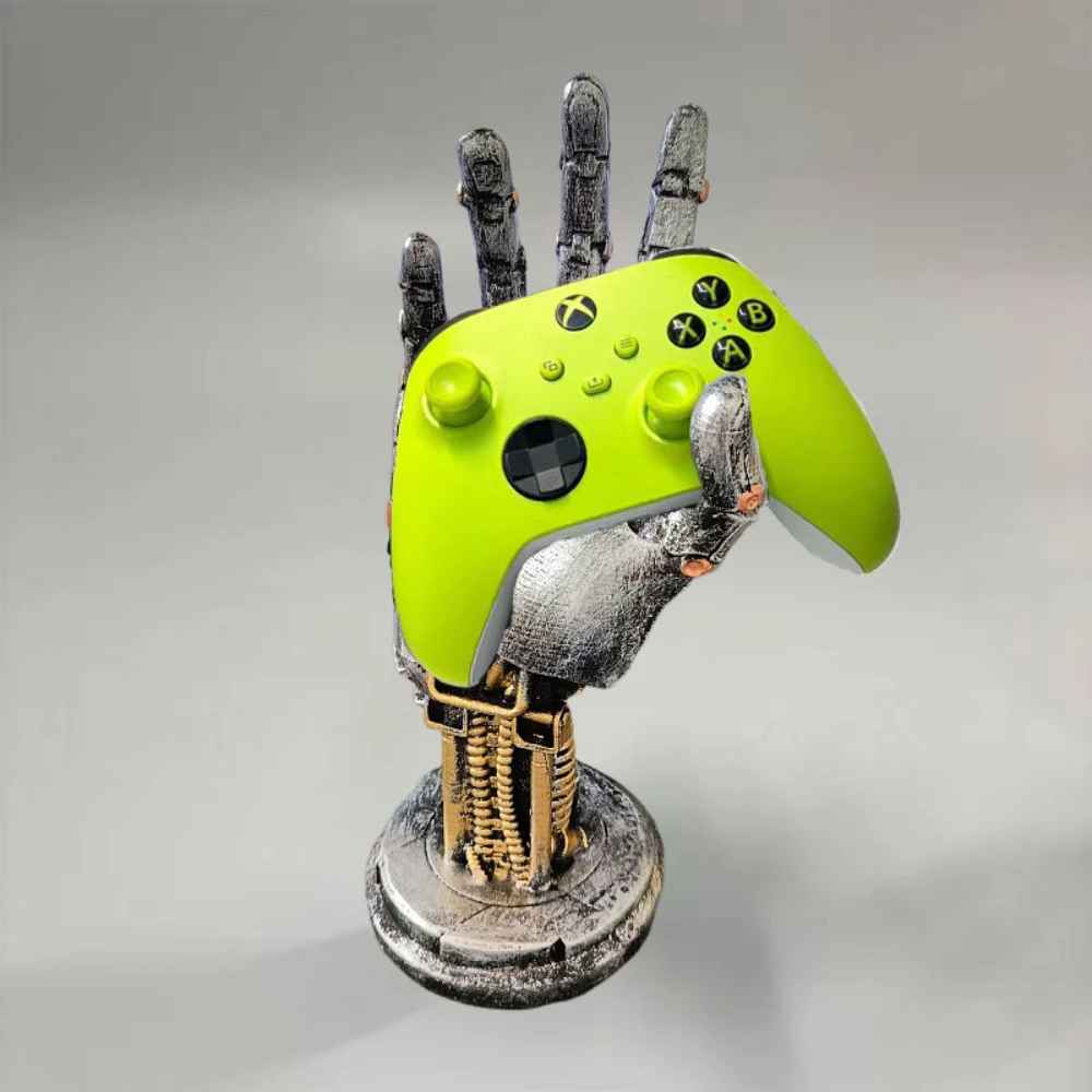 Futuristic Punk Robotic Arm Stand – 25cm Decorative Headphone & Controller Holder