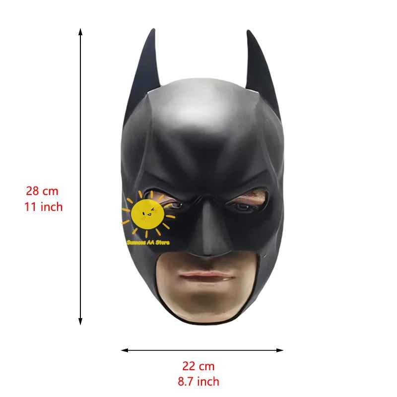 Batman 1989 Full Head Mask – Cosplay Superhero Bruce Wayne Halloween Party Prop