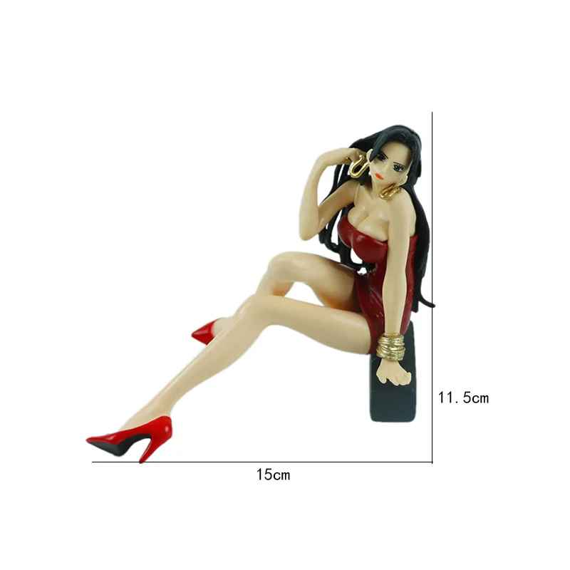 Boa Hancock Figure | 11.5cm Seated Snake Princess Statue | One Piece Anime Collectible | Geekzillaa