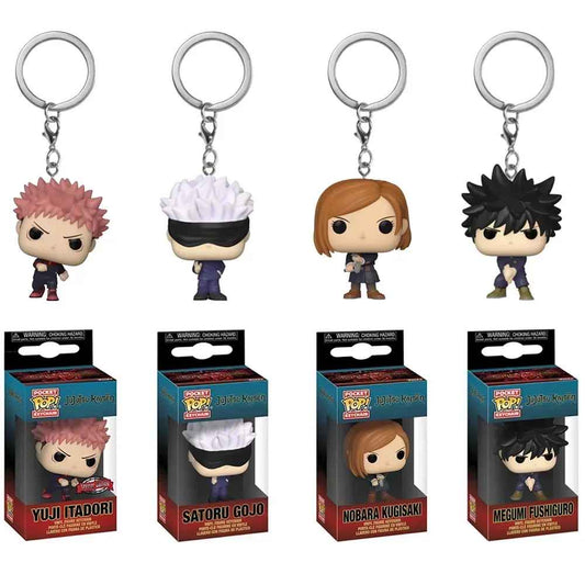 original Funko POP Pocket Pop Keychain Toy Jujutsu Kaisen Satoru Gojo Nobara Kugisaki Yuji Itadori Vinyl Figure Model