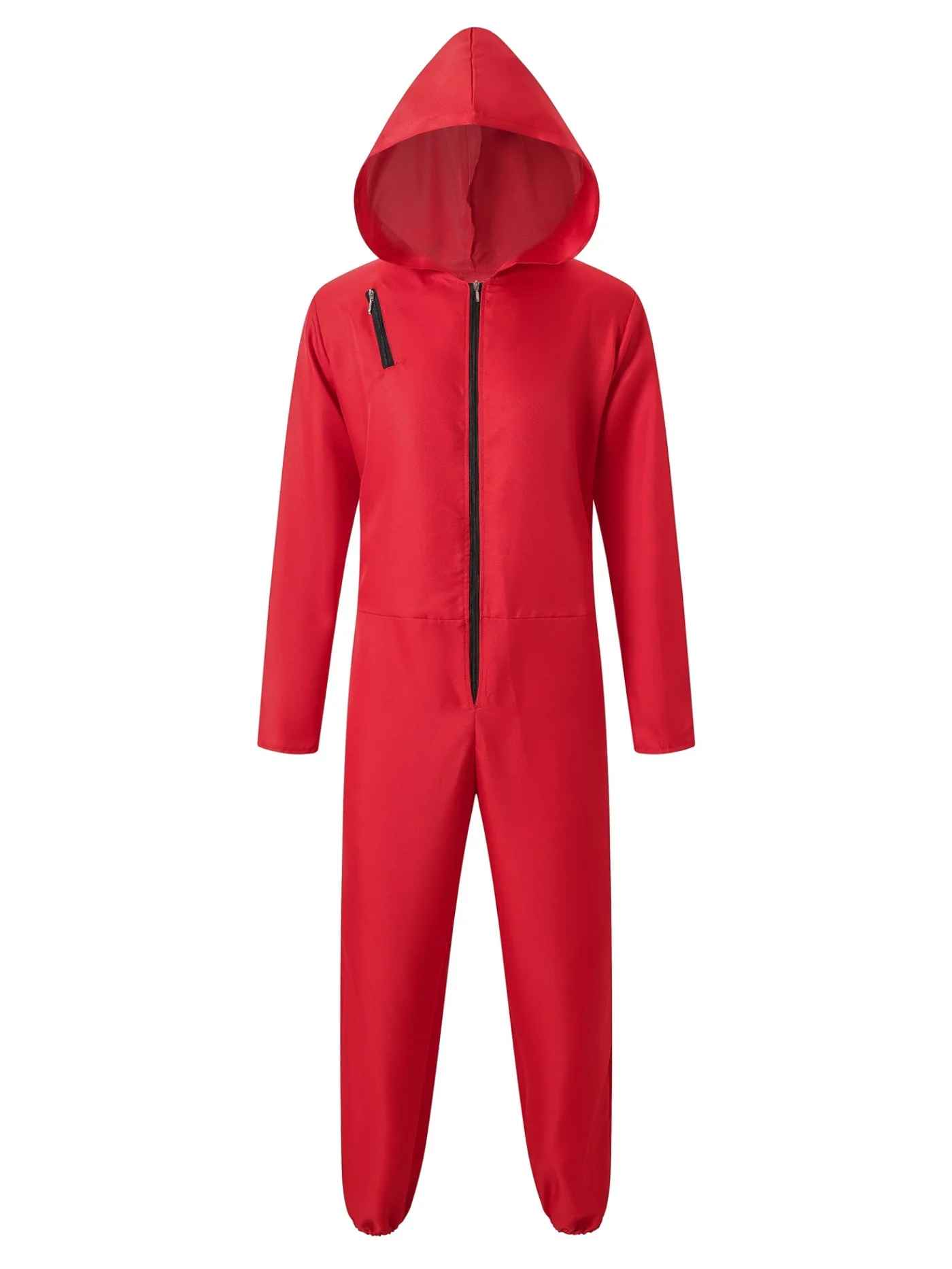 Money Heist Red Jumpsuit & Dali Mask Costume Set