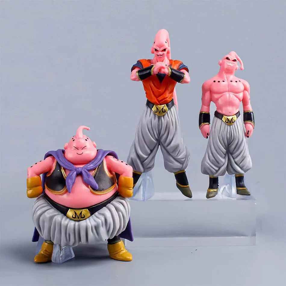 Dragon Ball Z Majin Buu Figure Set | 8 Pcs Buu Forms Statue Collectible DBZ Anime Villains Merchandise | Geekzillaa