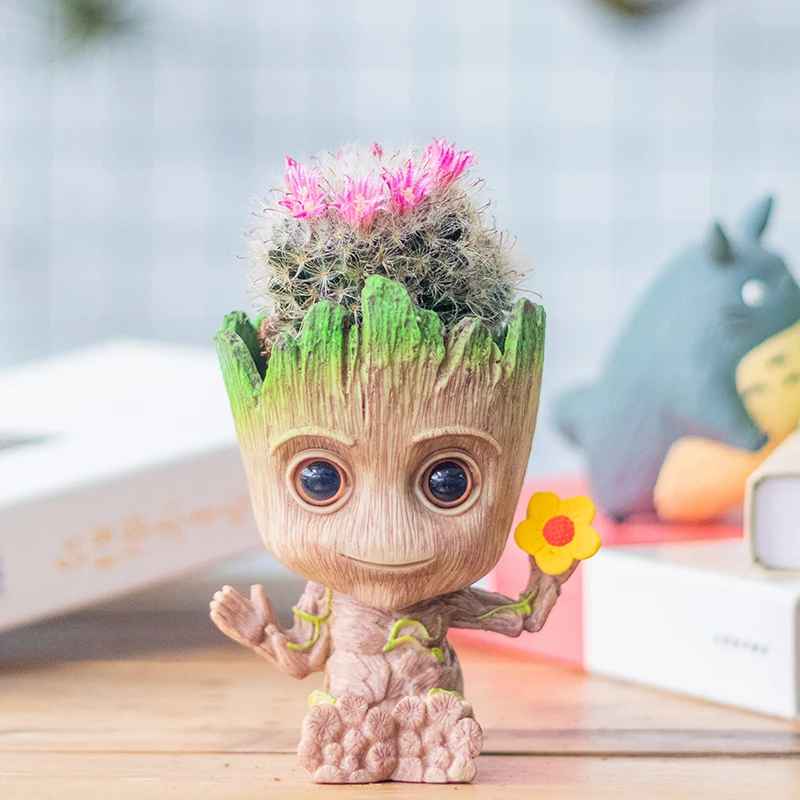 Groot Mini figure Pen Holder Flower Pot