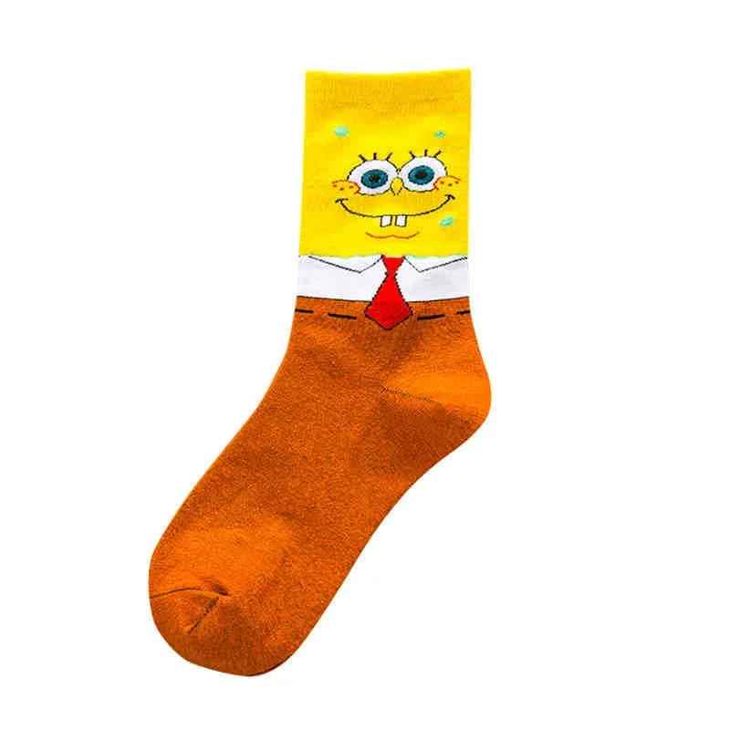 SpongeBob SquarePants Socks | Patrick Star & Squidward Crew Socks Cartoon Merchandise | Geekzillaa