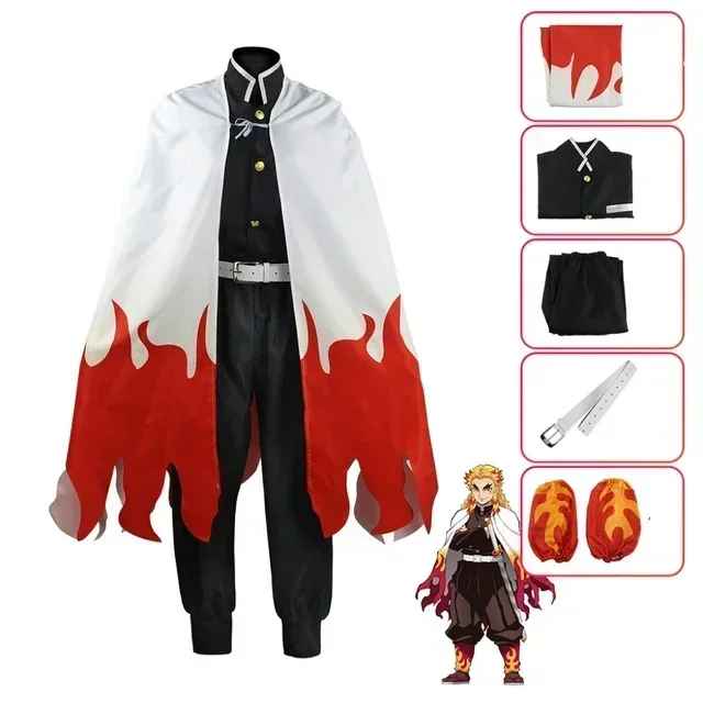 Kyojuro Rengoku Cosplay Costume – Flame Hashira Uniform