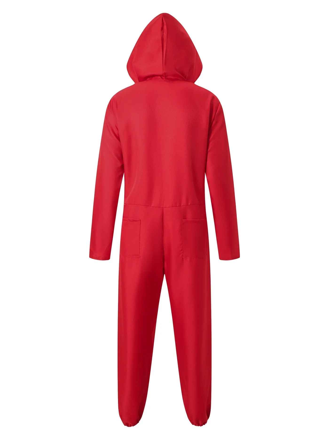 Money Heist Red Jumpsuit & Dali Mask Costume Set