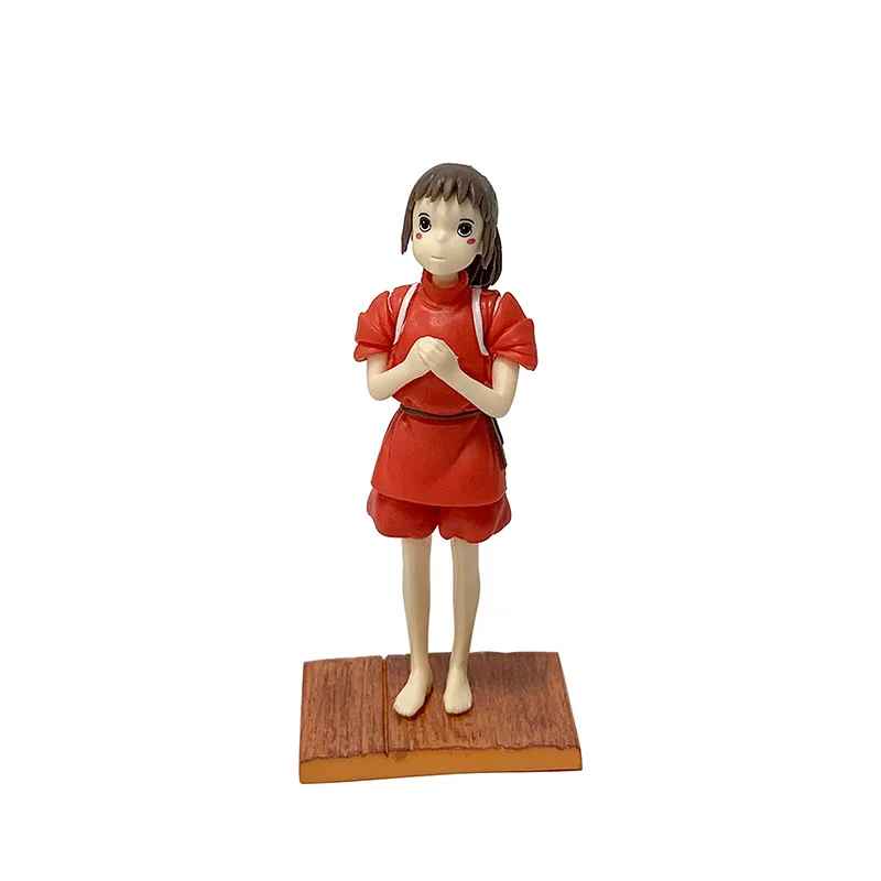 Spirited Away Figure Set | Chihiro & No-Face (Kaonashi) Statue Studio Ghibli Anime Collectible | Geekzillaa