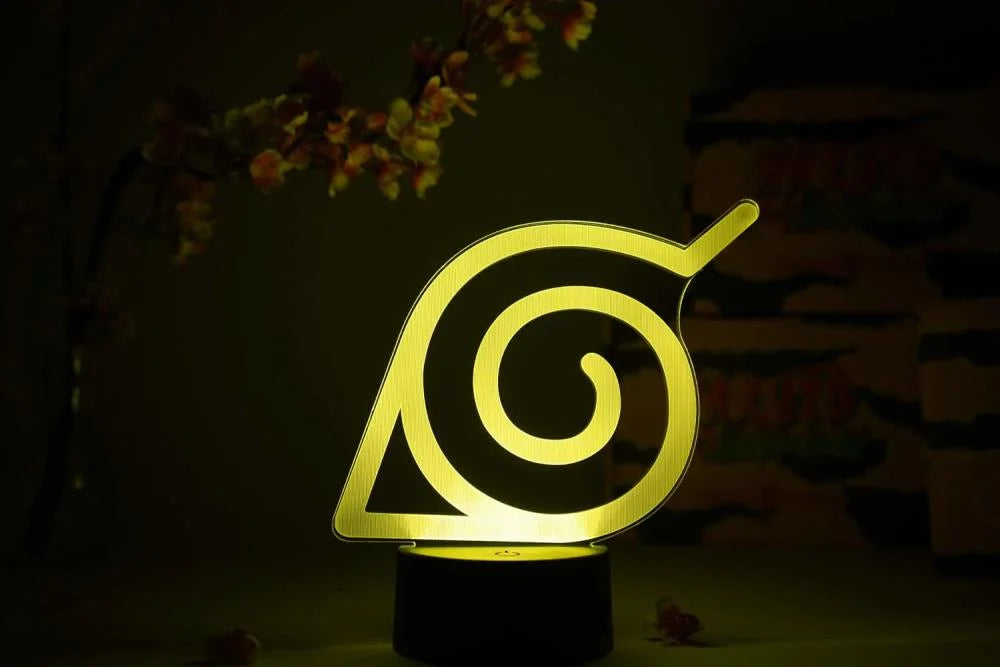 Shippuden "Konoha Leaf" 3D Illusion RGB Lamp