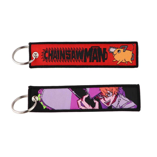 Chainsaw Man "Denji" Embroidered Cloth Keychain