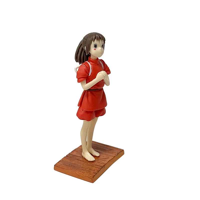 Spirited Away Figure Set | Chihiro & No-Face (Kaonashi) Statue Studio Ghibli Anime Collectible | Geekzillaa