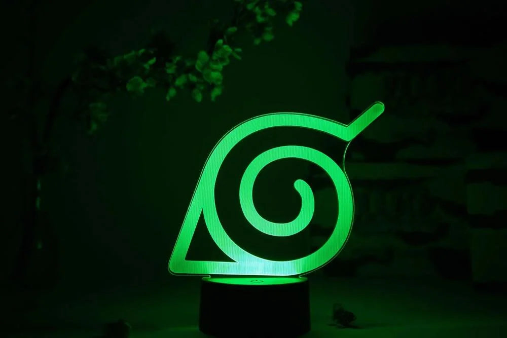 Shippuden "Konoha Leaf" 3D Illusion RGB Lamp