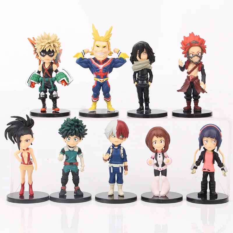 My Hero Academia Mini Figures | 8cm Chibi Deku, Bakugo & All Might Statues | Geekzillaa