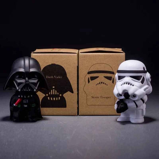 Star wars Darth vader imp Cute Style Star War Darth Vader & STORM TROOPER Kawaii Movie Action Figureerial stormtrooper