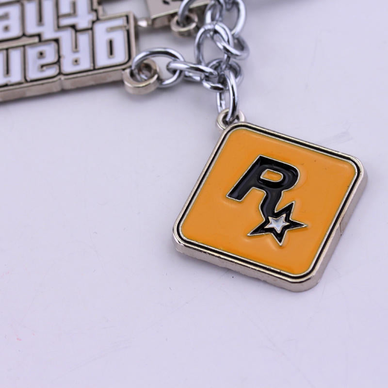 GTA V Grand Theft Auto 5 Keychain – Metal Pendant Keyring