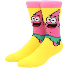 SpongeBob SquarePants Socks | Patrick Star & Squidward Crew Socks Cartoon Merchandise | Geekzillaa