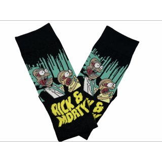 Rick and Morty Socks | Multiple Designs & Adult Swim Merch Crew Socks Collection | Geekzillaa