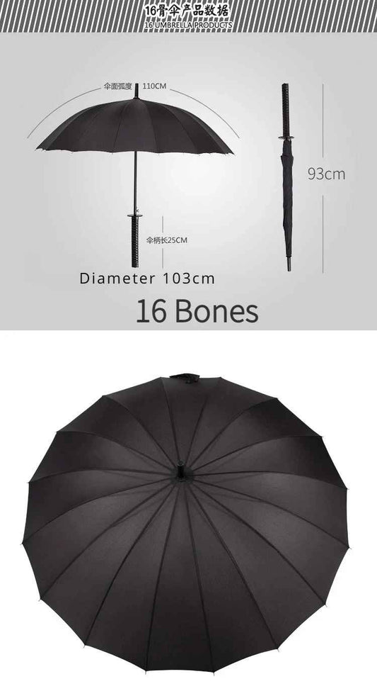 Katana Umbrella – Samurai Sword Style with Shoulder Strap | Ninja Cosplay Accessory