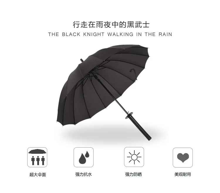 Katana Umbrella – Samurai Sword Style with Shoulder Strap | Ninja Cosplay Accessory