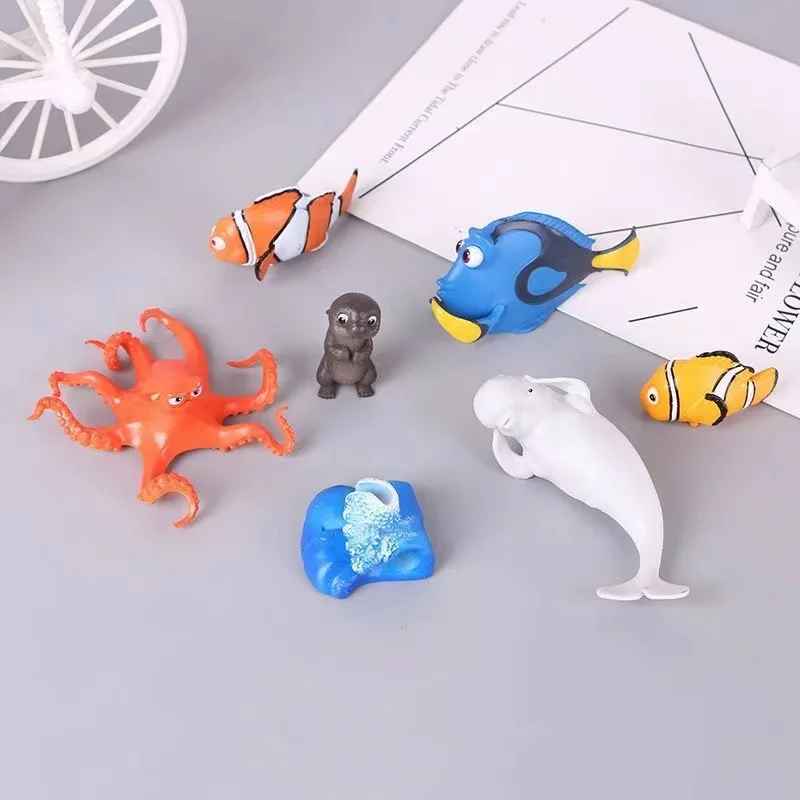 Finding Dory & Nemo Character Toy Figurine Set (7 Pcs)