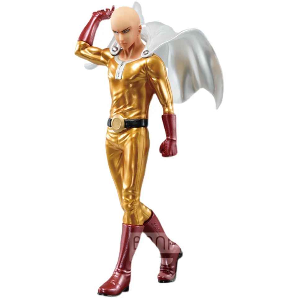 💥 Saitama “One Punch Man” Gold Edition Figure – Hero for Fun!