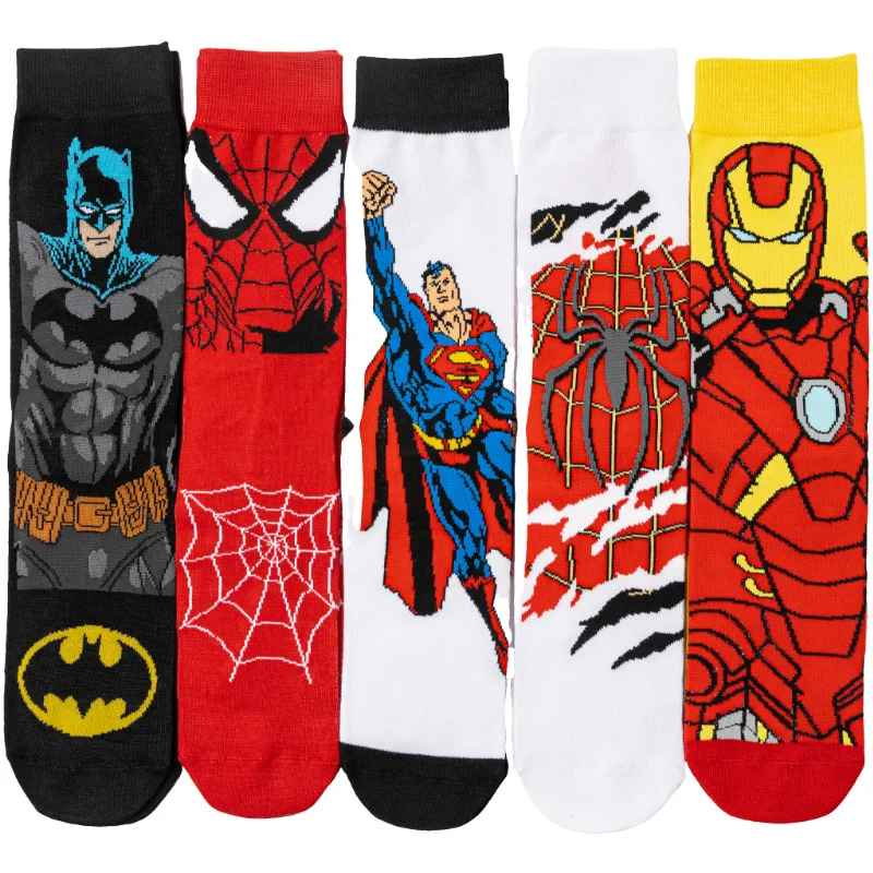 Marvel Superhero Socks | Spider-Man, Iron Man, Captain America Crew & Mid-Calf Merch | Geekzillaa