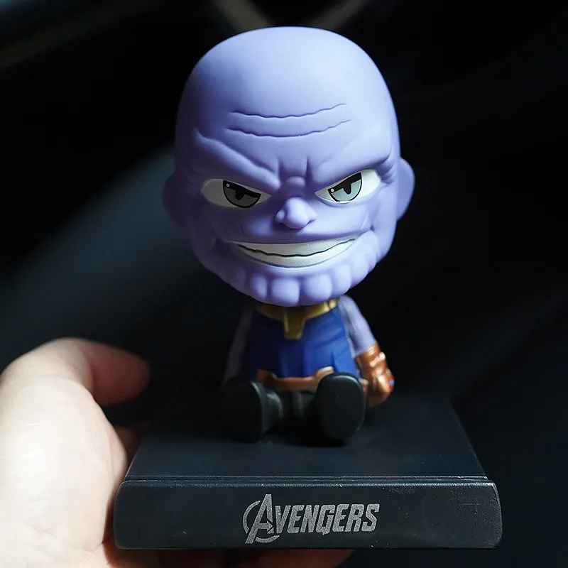 Anime & Superhero Bobblehead Collection – Chibi Figures with Phone Holder & Wobble Action