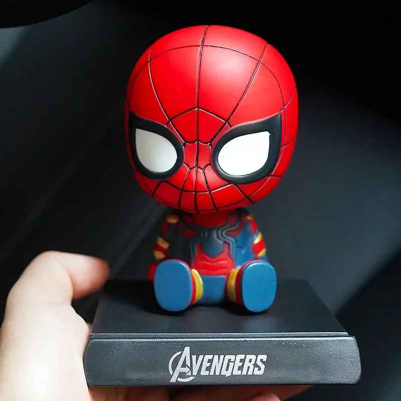 Anime & Superhero Bobblehead Collection – Chibi Figures with Phone Holder & Wobble Action