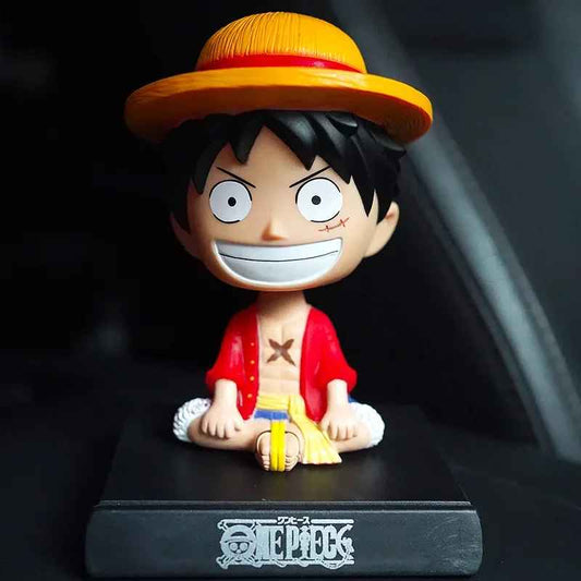 Anime & Superhero Bobblehead Collection – Chibi Figures with Phone Holder & Wobble Action