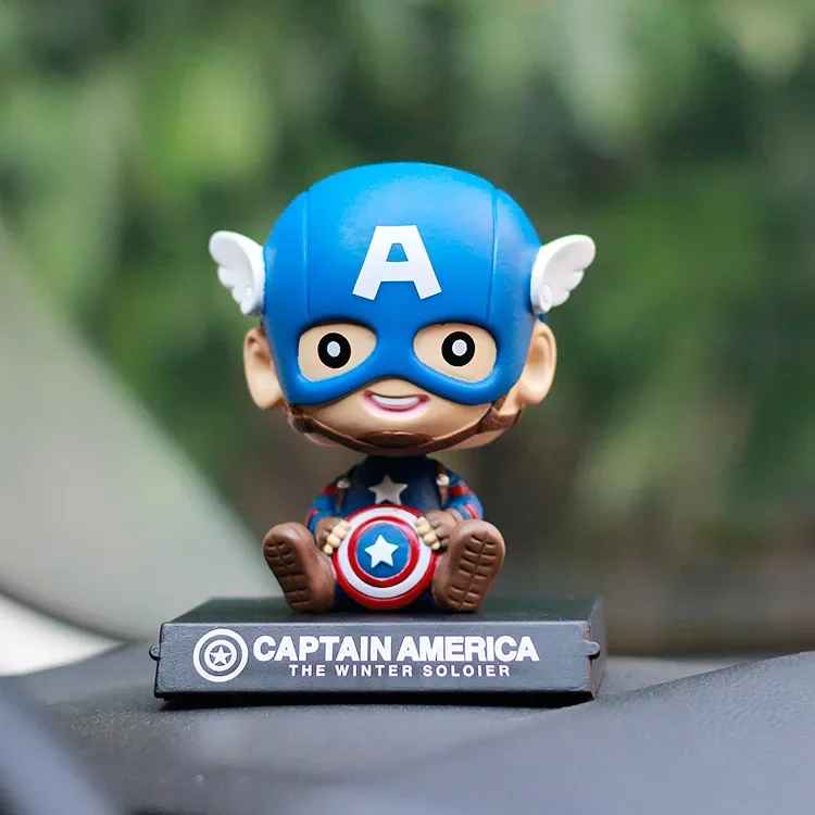 Anime & Superhero Bobblehead Collection – Chibi Figures with Phone Holder & Wobble Action