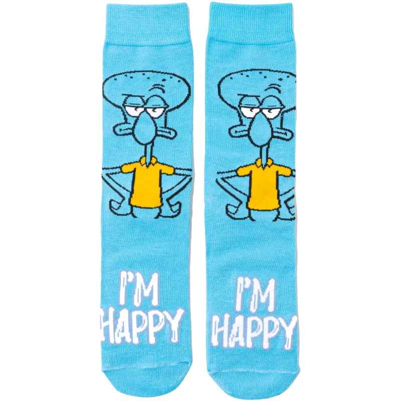 SpongeBob SquarePants Socks | Patrick Star & Squidward Crew Socks Cartoon Merchandise | Geekzillaa