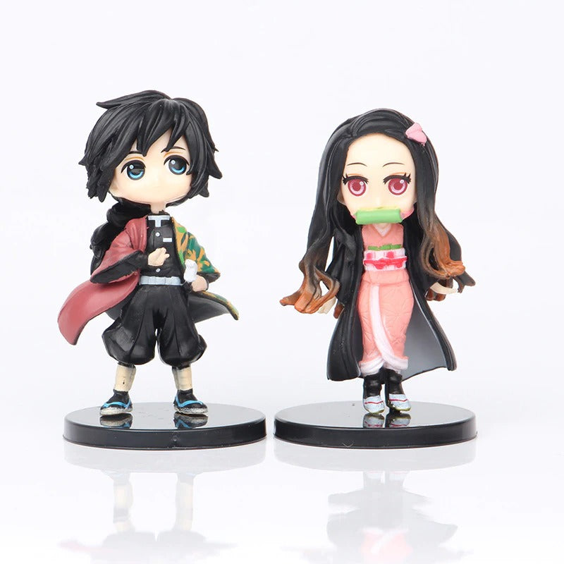 6pcs/set Anime Demon Slayer Figurines